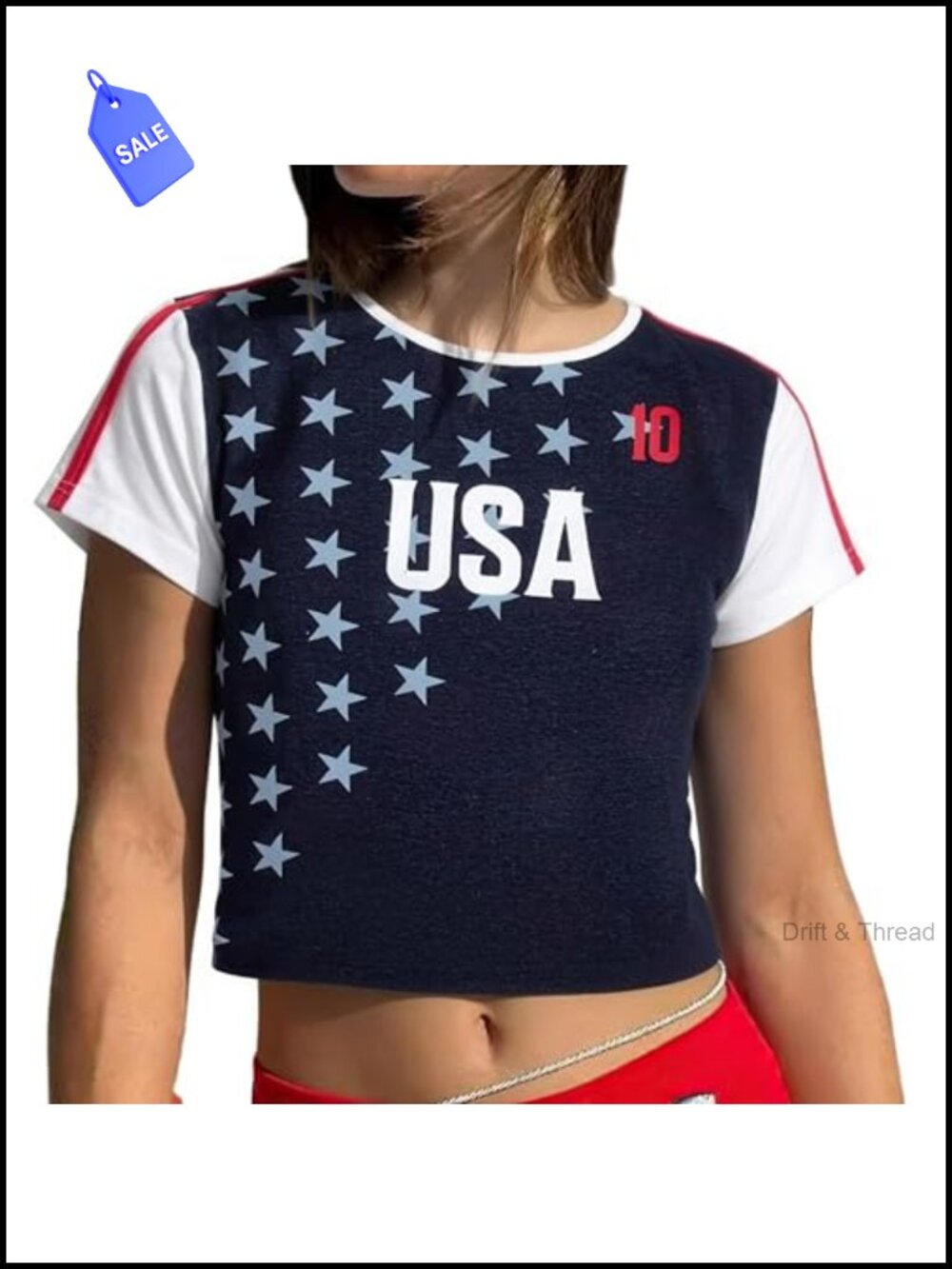 Women Y2K Soccer Fan Crop Top Short Sleeve Graphic Tee World Cup 2026 Shirt